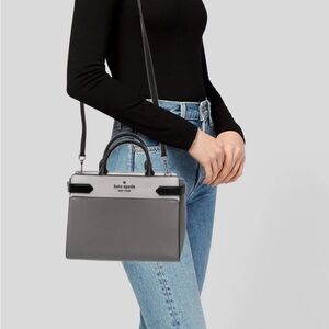 Kate Spade Elegant Black and Gray Crossbody Bag